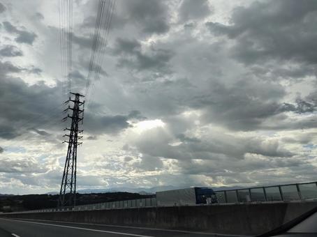 雲02 雲02 雲,曇り,空の写真素材