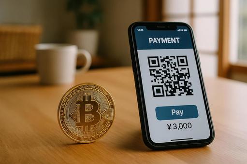 スマホ決済とビットコイン スマホ決済とビットコインの写真