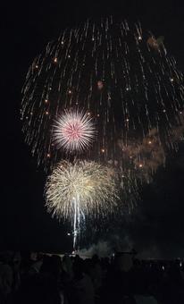 江の島花火③ 江の島花火③ 花火,綺麗,夜空の写真素材