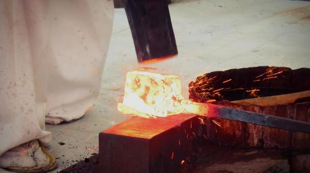 刀鍛冶 日本刀,刀,刀鍛冶の写真素材