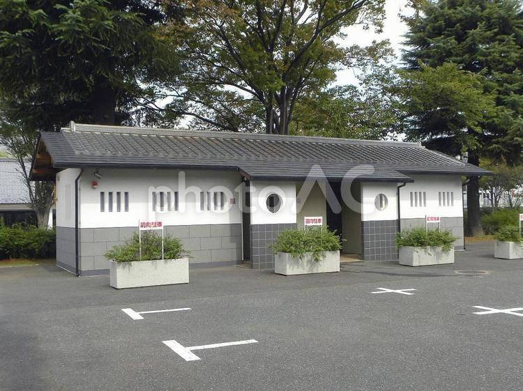 公衆トイレ　埼玉県川越市 トイレ,公衆トイレ,公共トイレの写真素材