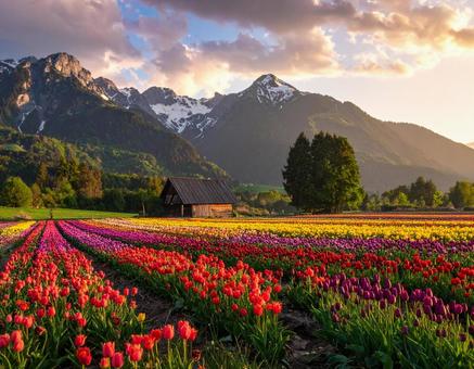 チューリップ畑4 チューリップ畑4の写真