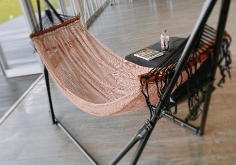 ハンモック ハンモック,キャンプギア,アウトドアの写真素材