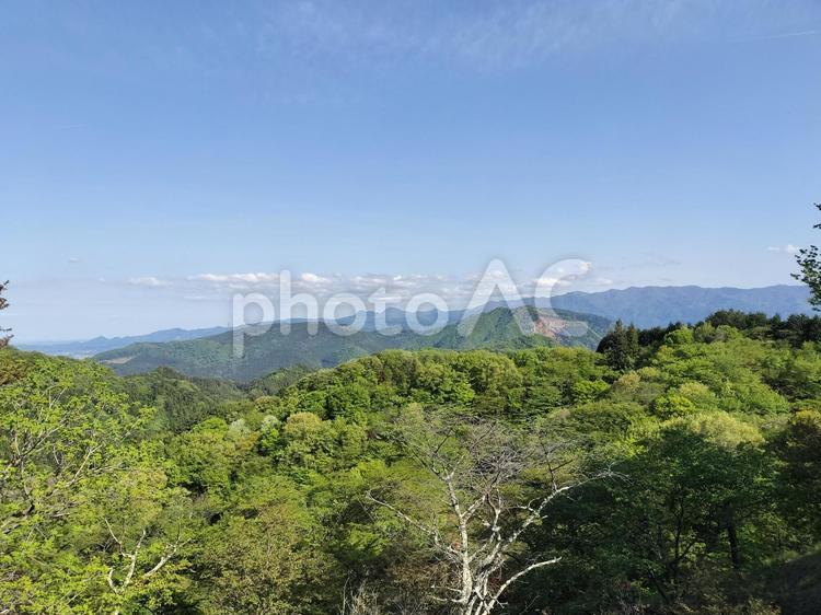 山並みの風景 風景,山並み,自然の写真素材