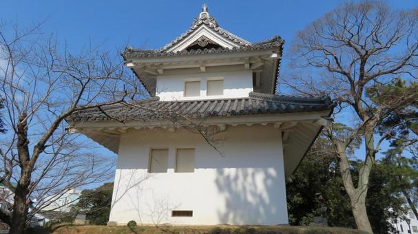 土浦城　本丸　西櫓 土浦城,亀城,西櫓の写真素材