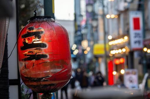 上野の繁華街 繁華街,飲み屋街,居酒屋の写真素材