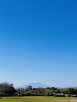 富士山 富士山,公園,青空の写真素材