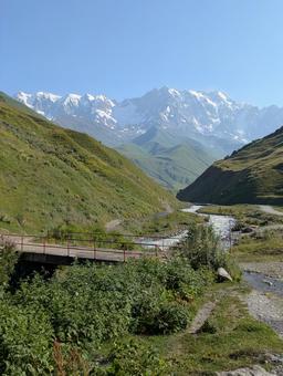 シュハラ氷河トレッキングコース シュハラ氷河,氷河,雪山の写真素材