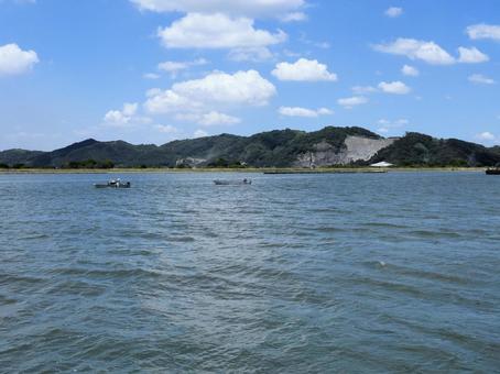 笠岡市 海辺 笠岡市 海辺 笠岡市伏越港,フェリー乗り場,kasaokaの写真素材