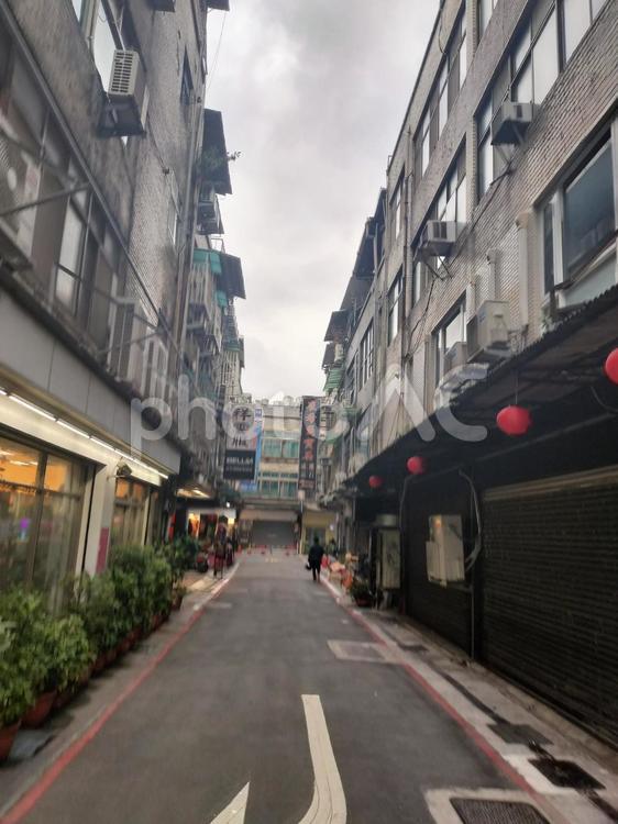 台湾の路地 台湾,台北,路地の写真素材