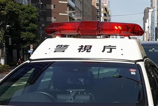 警視庁パト 警視庁パト パトカー,緊急自動車,空の写真素材