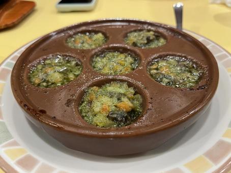 エスカルゴ おいしい,フード,食事の写真素材