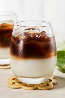 ツートンアイスコーヒー ツートンアイスコーヒー ツートンコーヒー,コーヒー,ツートンアイスコーヒーの写真素材