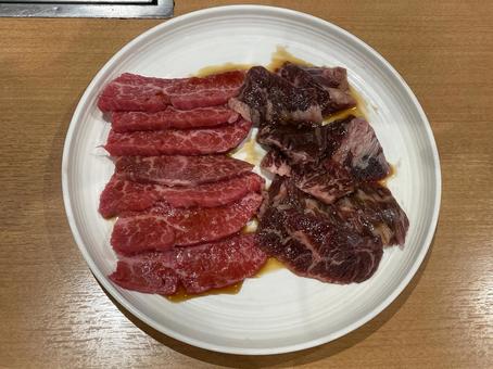 宇都宮 カルビとハラミの盛り合わせ 宇都宮 カルビとハラミの盛り合わせ 宇都宮,カルビ,ハラミの写真素材