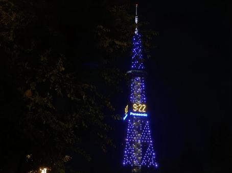さっぽろテレビ塔 ライトアップ さっぽろテレビ塔 ライトアップの写真
