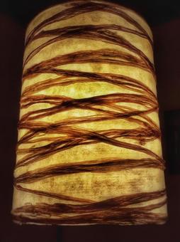 電飾(和風:筒形) 電飾,電気,和柄の写真素材