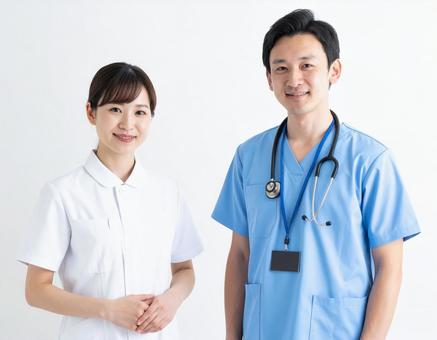 医師・看護師の医療チームのイメージ 医師・看護師の医療チームのイメージの写真
