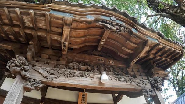 埼玉県行田市行田　 春日神社 拝殿 埼玉,行田市行田,春日神社の写真素材