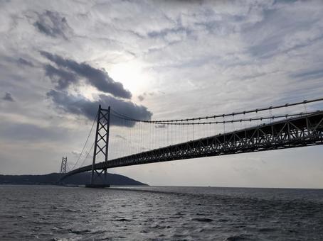 明石海峡大橋 明石海峡大橋,橋,舞子の写真素材
