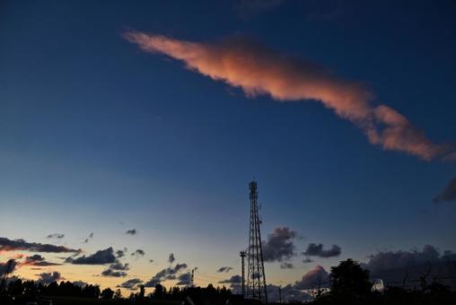 夕焼け 2025/8/12 夕焼け 2025/8/12 夕焼け,夕暮れ,夕方の写真素材