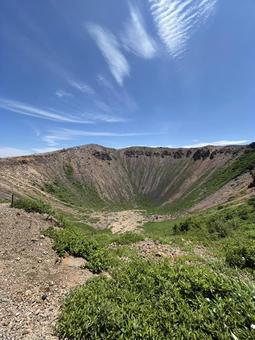 快晴の吾妻小富士 火山,空,土の写真素材