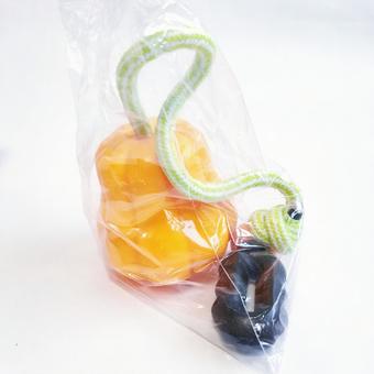 犬用おもちゃ かぼちゃボール 犬用,おもちゃ,ペットグッズの写真素材