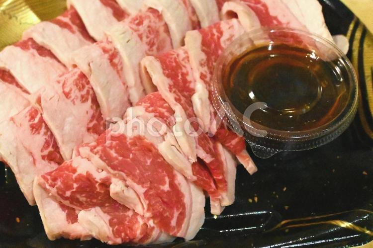 焼肉用の牛肉 牛肉,美味しい,食材の写真素材