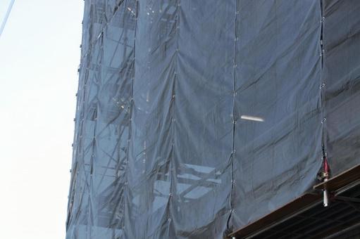 工事 工事,外壁,修理の写真素材