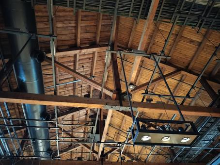 木で作った天井 天井,木,木製の写真素材