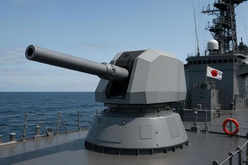 海上自衛隊の護衛艦の主砲 海上自衛隊の護衛艦の主砲の写真