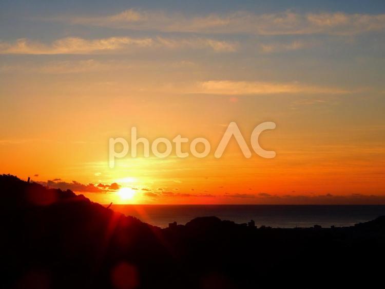 朝景プロジェクト・伊勢志摩(朝日・太平洋) 日の出,朝日,朝の写真素材