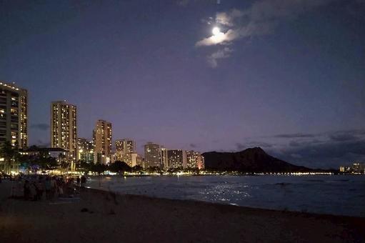 ワイキキ海岸 ワイキキ海岸 アメリカ,ハワイ,ワイキキの写真素材