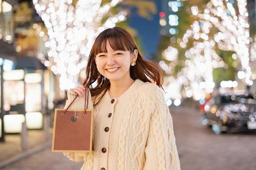 Woman with a present, JPG Woman with a present, JPG