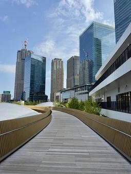 朝の大阪梅田の街並み ミラービル 朝の大阪梅田の街並み ミラービル 梅田,大阪市,府中の写真素材