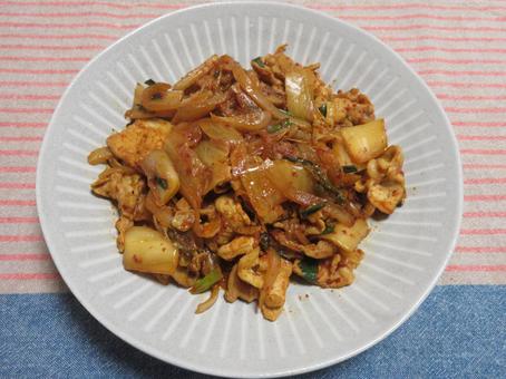 豚キムチ 豚キムチ,キムチ,献立の写真素材