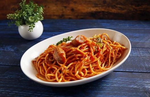 ナポリタンのスパゲティ ナポリタンのスパゲティ ナポリタン,スパゲティ,パスタの写真素材