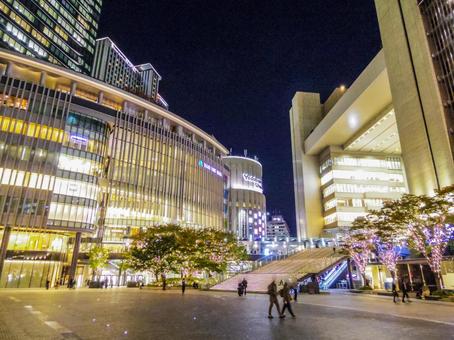 【大阪府】大阪市・大阪駅 大阪駅,夜景,夜の写真素材