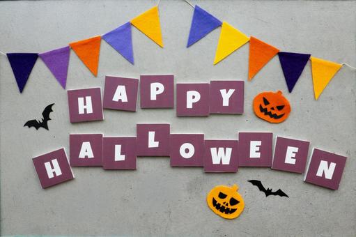 コンクリ背景のハロウィンデコレーション コンクリ背景のハロウィンデコレーション ハロウィン,ジャックオランタン,万聖節前夜の写真素材