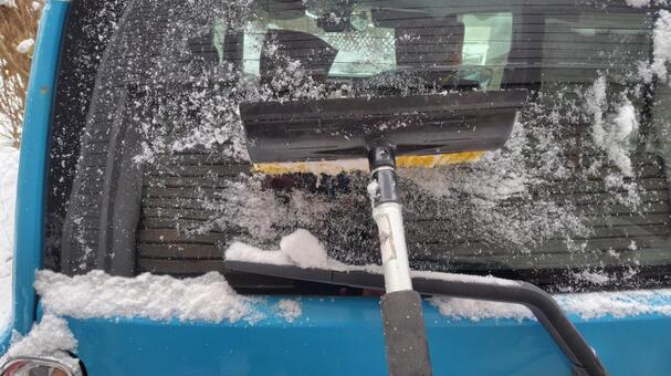 車の除雪 雪,車,除雪の写真素材