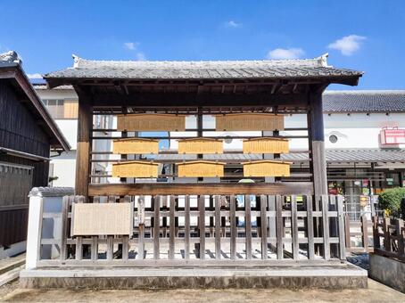 旧東海道「関宿」の高札場跡 関宿,高札場,旧東海道の写真素材