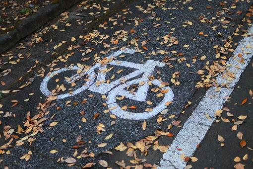 自転車マーク 自転車マークの写真