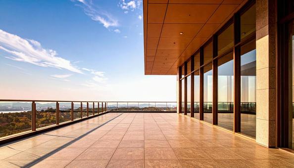 青空と建物 青空 青空と建物 青空の写真