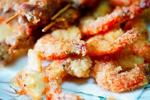 エビフライ 食事,食卓,晩酌の写真素材