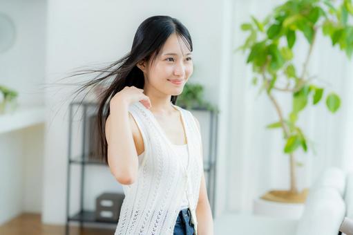 ビューティーイメージ ビューティー,美容,笑顔の写真素材