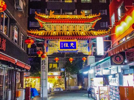 【兵庫県】神戸市・南京町 南京町,西安門,中華街の写真素材