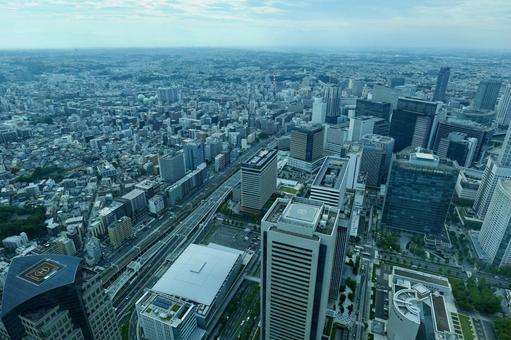 横浜, 展望台からのみなとみらいの町並み 横浜, 展望台からのみなとみらいの町並みの写真