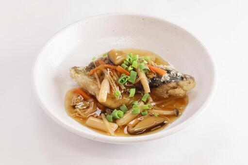 揚げホキきのこあんかけ 主菜,惣菜,食事の写真素材