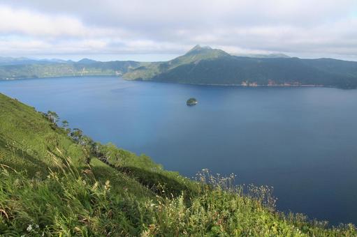 摩周湖1 摩周湖,摩周ブルー,湖の写真素材