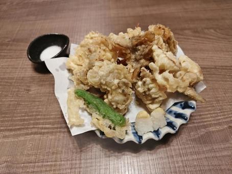 舞茸天ぷら 和食,舞茸,天ぷらの写真素材