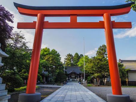 Photo, yukura shrine, a shrine, yu no river hot spring, 